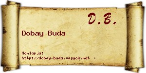 Dobay Buda névjegykártya